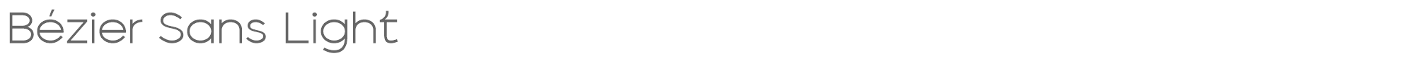 B�zier Sans Bézier Sans™_Light.ttf font preview
